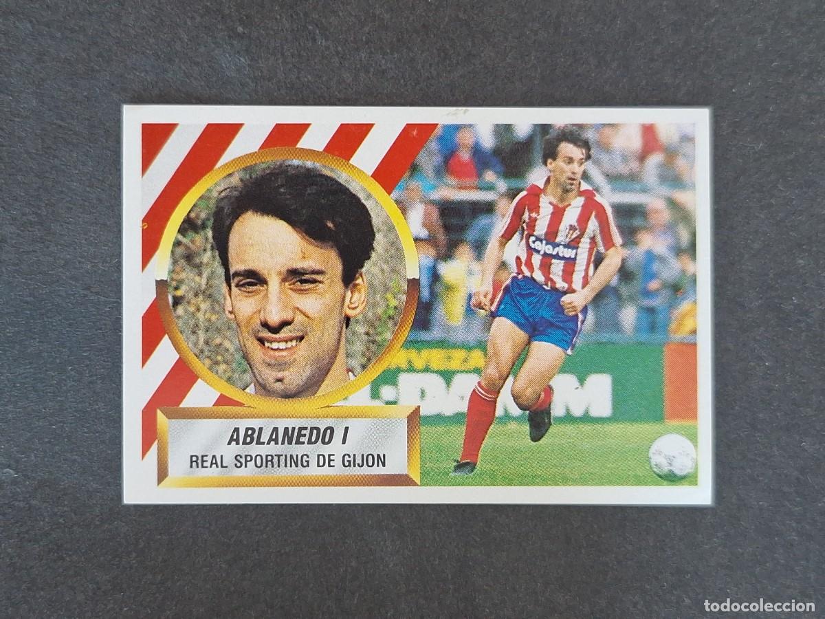 Fu&szlig;ball-Sticker: L5 ABLANEDO I SPORTING DE GIJON LIGA ESTE 1988 1989 88 89 NUNCA PEGADO SIN PEGAR