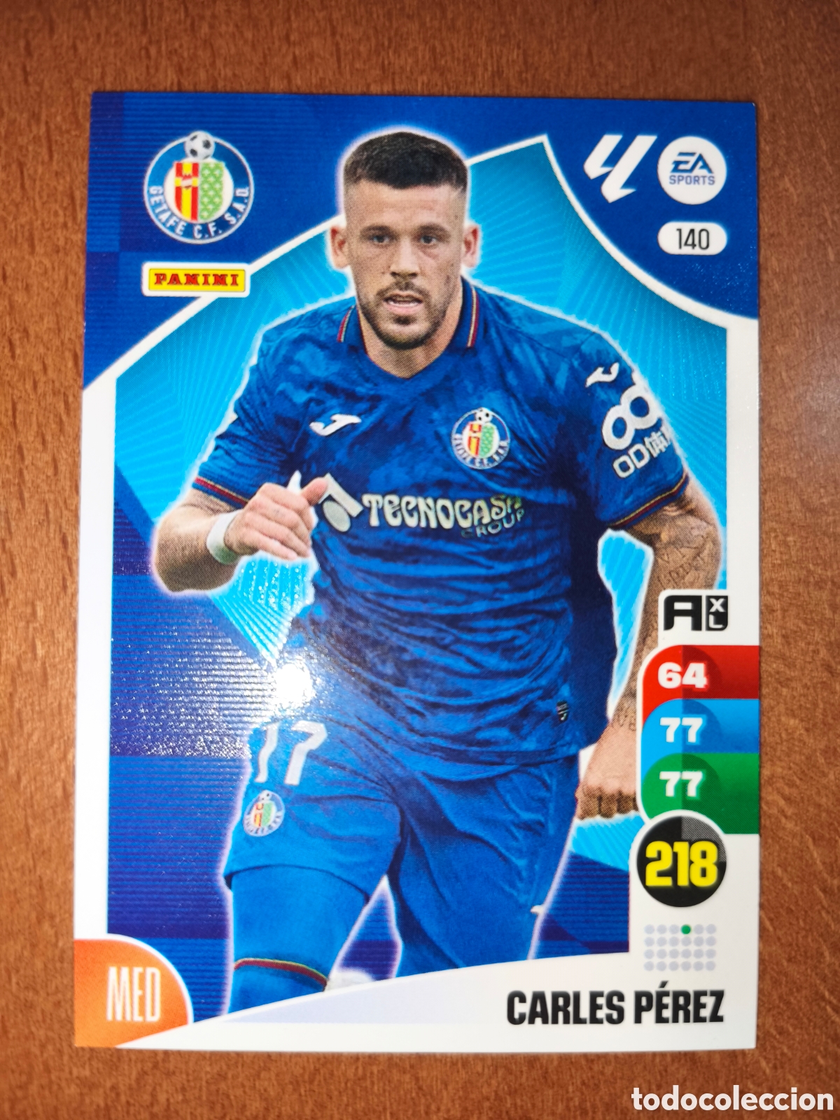 Fu&szlig;ball-Sticker: Carles P&eacute;rez n&deg;140 Adrenalyn XL 24/25 Getafe