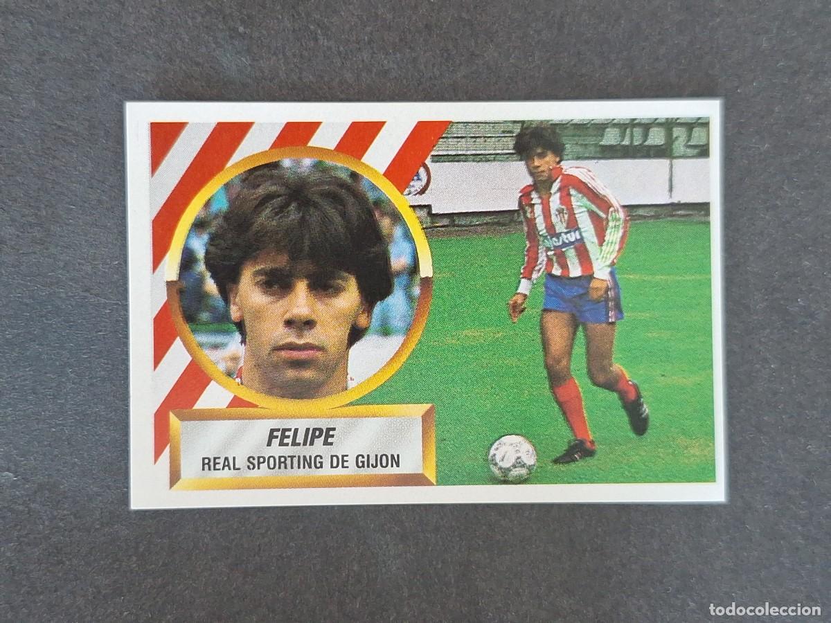 Fu&szlig;ball-Sticker: L5 FELIPE SPORTING DE GIJON LIGA ESTE 1988 1989 88 89 NUNCA PEGADO SIN PEGAR