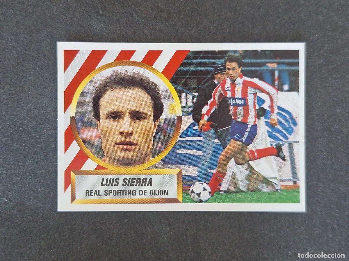 Fu&szlig;ball-Sticker: L5 LUIS SIERRA SPORTING DE GIJON LIGA ESTE 1988 1989 88 89 NUNCA PEGADO SIN PEGAR