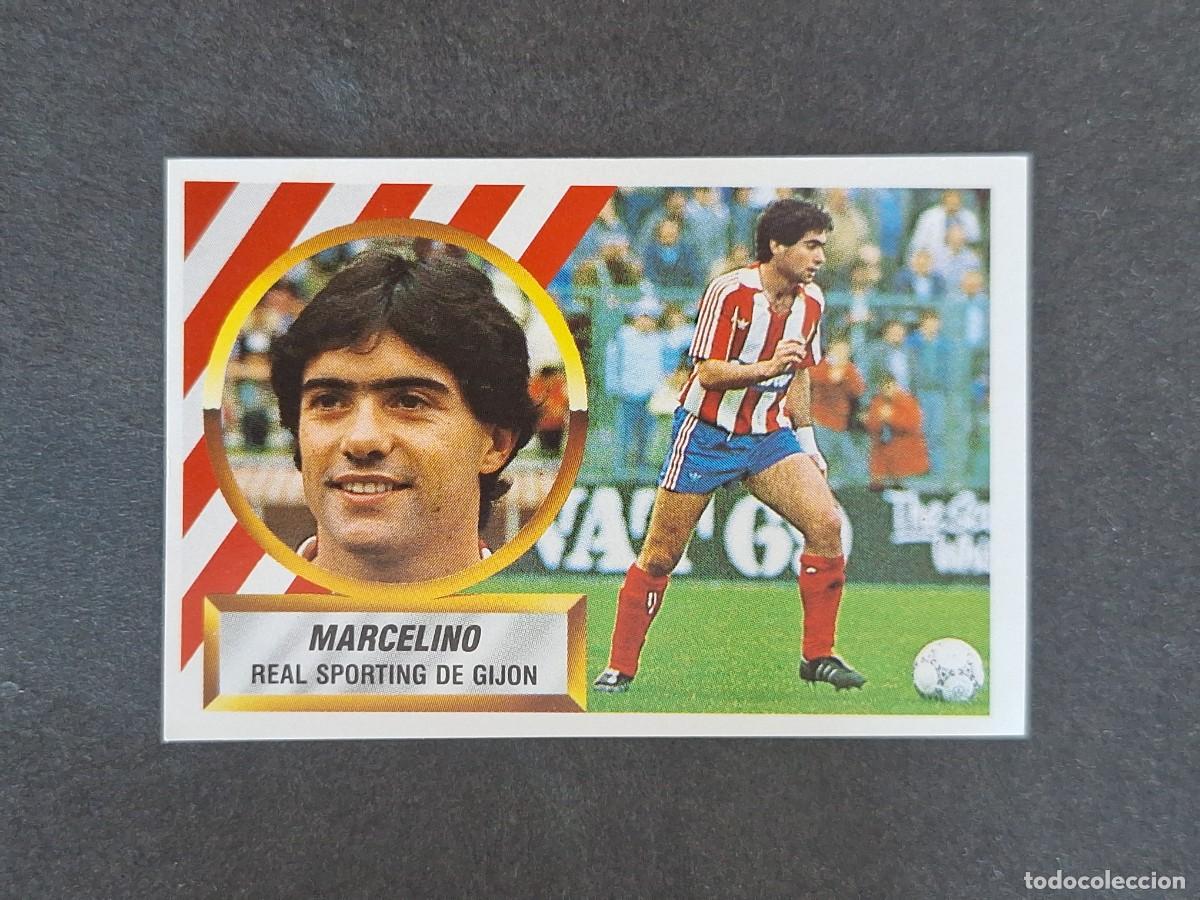 Cromos de f&uacute;tbol: L5 MARCELINO SPORTING DE GIJON LIGA ESTE 1988 1989 88 89 NUNCA PEGADO SIN PEGAR