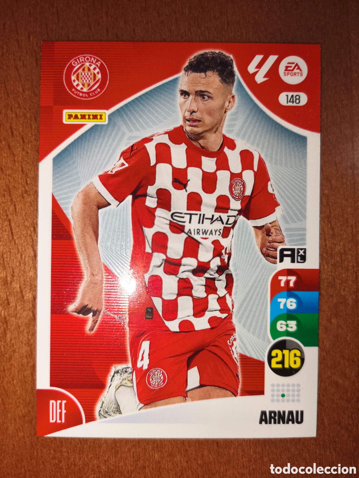 Cromos de f&uacute;tbol: Arnau n&deg;148 Adrenalyn XL 24/25 Girona