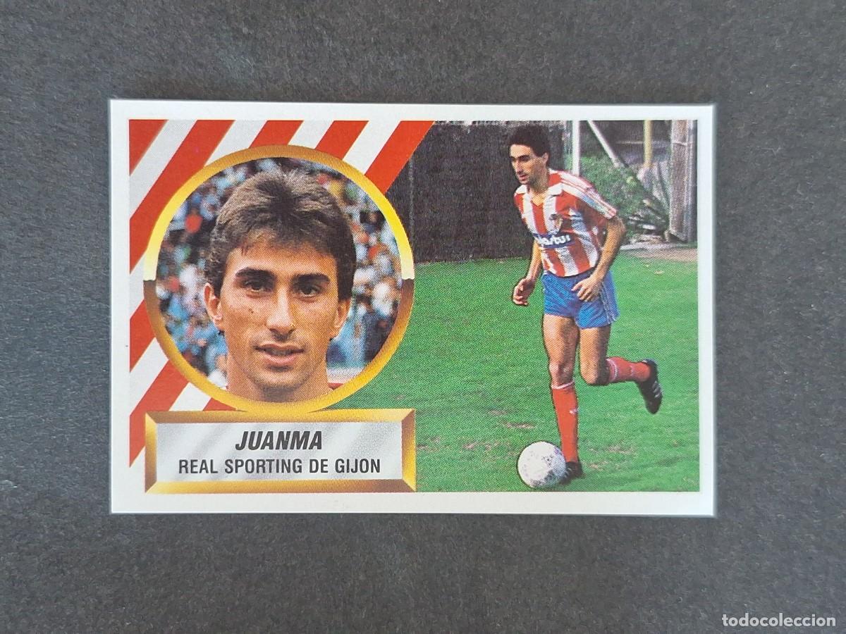 Cromos de f&uacute;tbol: L5 JUANMA SPORTING DE GIJON LIGA ESTE 1988 1989 88 89 NUNCA PEGADO SIN PEGAR