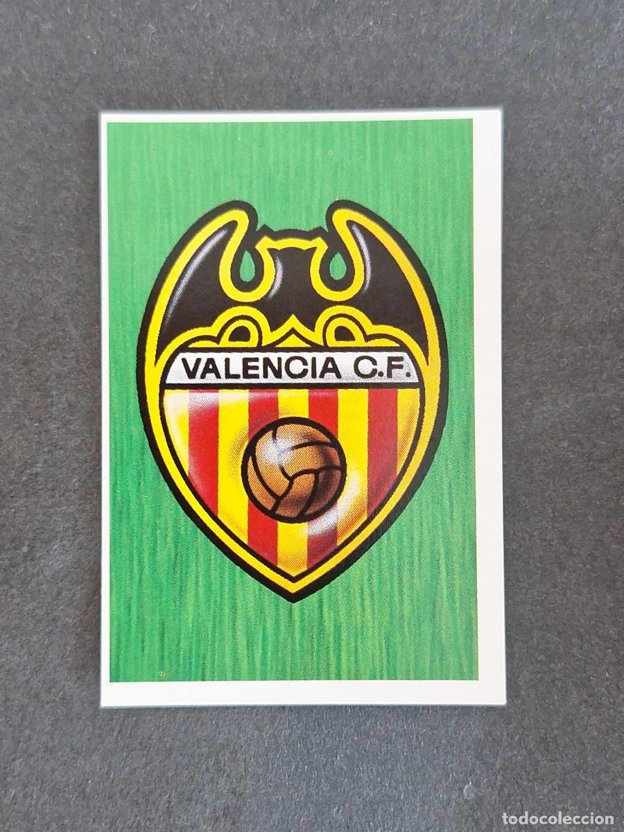 Cromos de f&uacute;tbol: L5 ESCUDO VALENCIA C. F. LIGA ESTE 1988 1989 88 89 NUNCA PEGADO SIN PEGAR