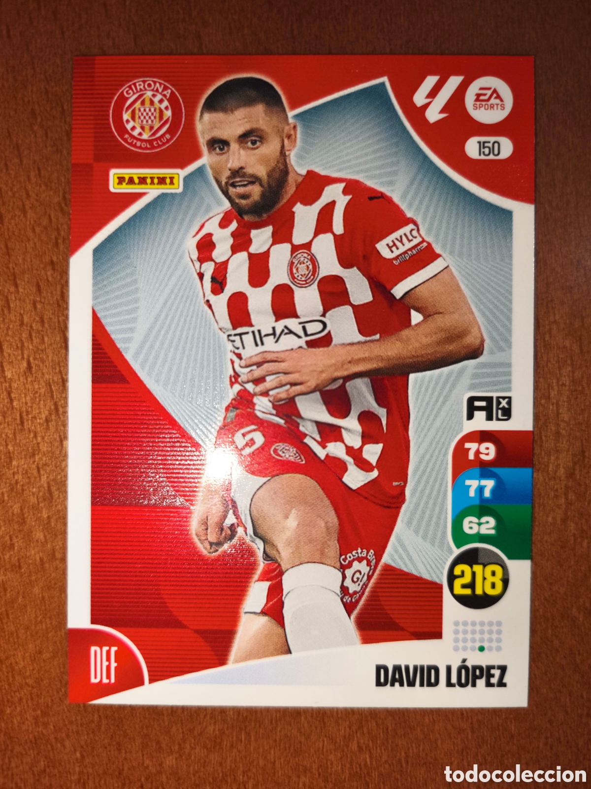 Cromos de f&uacute;tbol: David L&oacute;pez n&deg;150 Adrenalyn XL 24/25 Girona