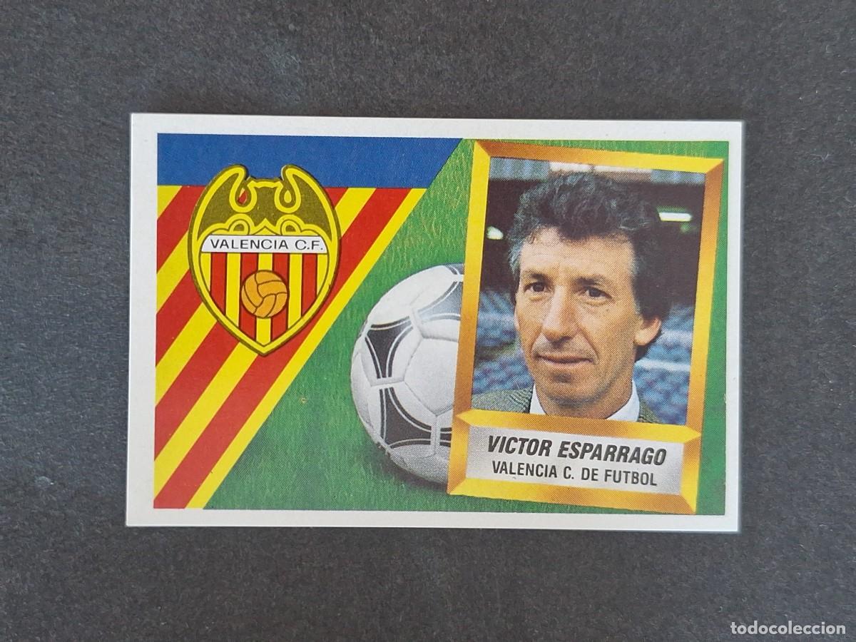 Cromos de f&uacute;tbol: L5 VICTOR ESPARRAGO ENTRENADOR VALENCIA C. F. LIGA ESTE 1988 1989 88 89 NUNCA PEGADO SIN PEGAR