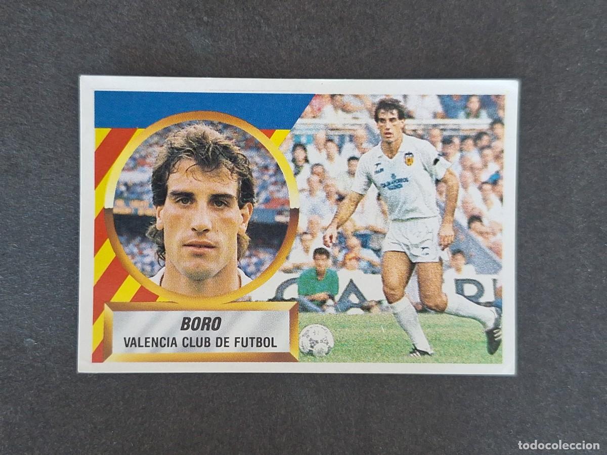 Fu&szlig;ball-Sticker: L5 BORO VALENCIA C. F. LIGA ESTE 1988 1989 88 89 NUNCA PEGADO SIN PEGAR