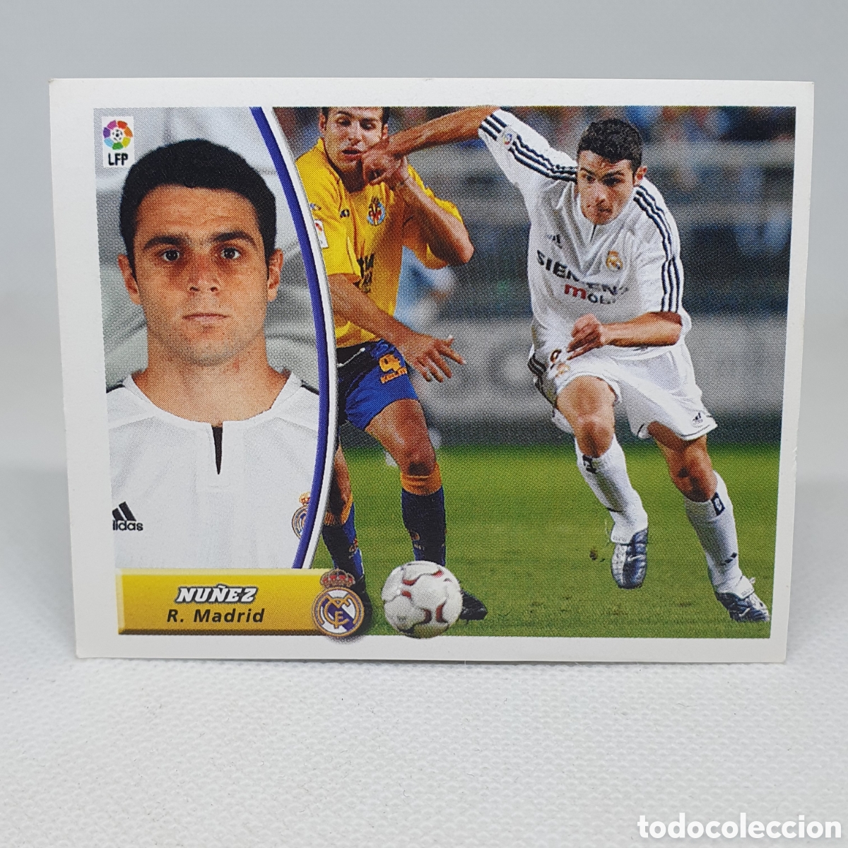 Fu&szlig;ball-Sticker: ⚽️ CROMO DE FUTBOL COLOCA NU&Ntilde;EZ REAL MADRID LIGA 2003-2004 ESTAMPAS EDICIONES ESTE LIGA 03-04