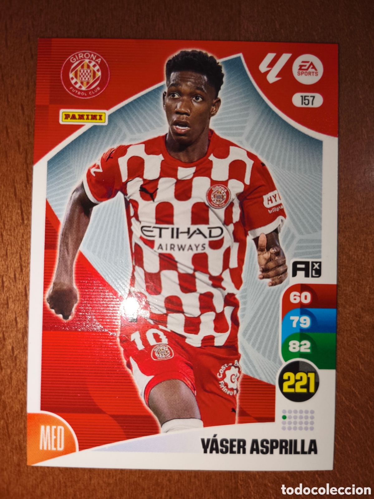Fu&szlig;ball-Sticker: Yaser Asprilla n&deg;157 Adrenalyn XL 24/25 Girona