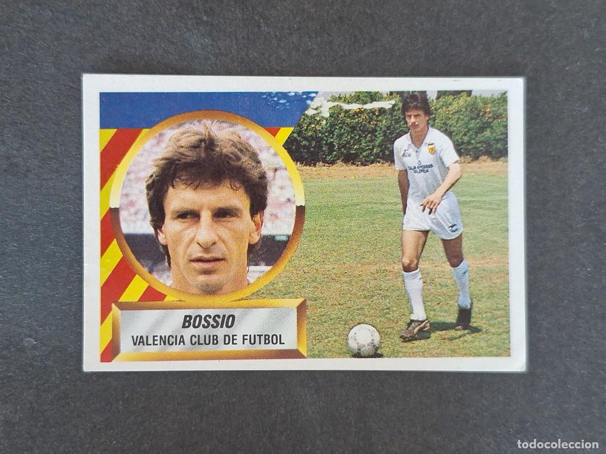 Fu&szlig;ball-Sticker: L5 BOSSIO VALENCIA C. F. LIGA ESTE 1988 1989 88 89 NUNCA PEGADO SIN PEGAR