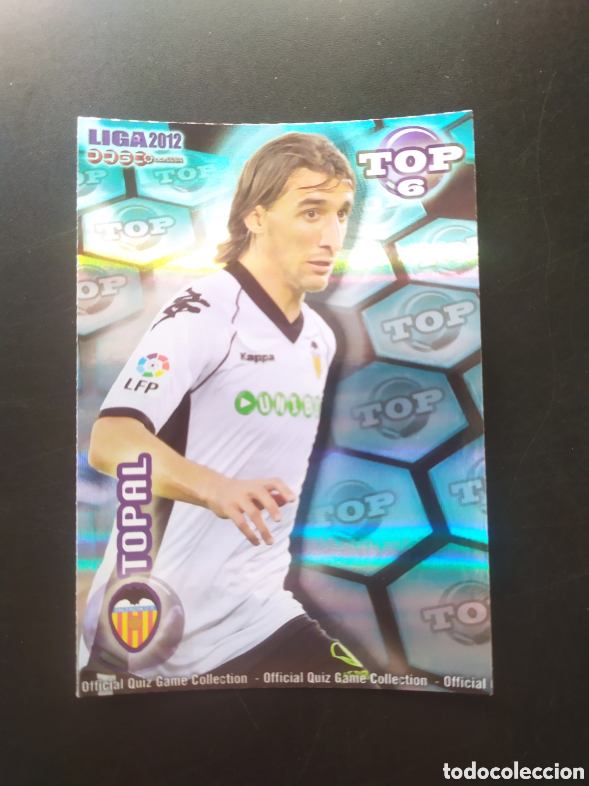 Cromos de f&uacute;tbol: Mundicromo fichas Liga 2011 2012 11 12 Topal top brillo rayas n&deg; 588 Valencia