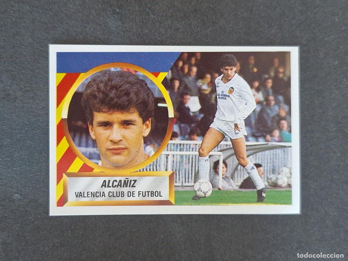 Cromos de f&uacute;tbol: L5 ALCA&Ntilde;IZ VALENCIA C. F. LIGA ESTE 1988 1989 88 89 NUNCA PEGADO SIN PEGAR