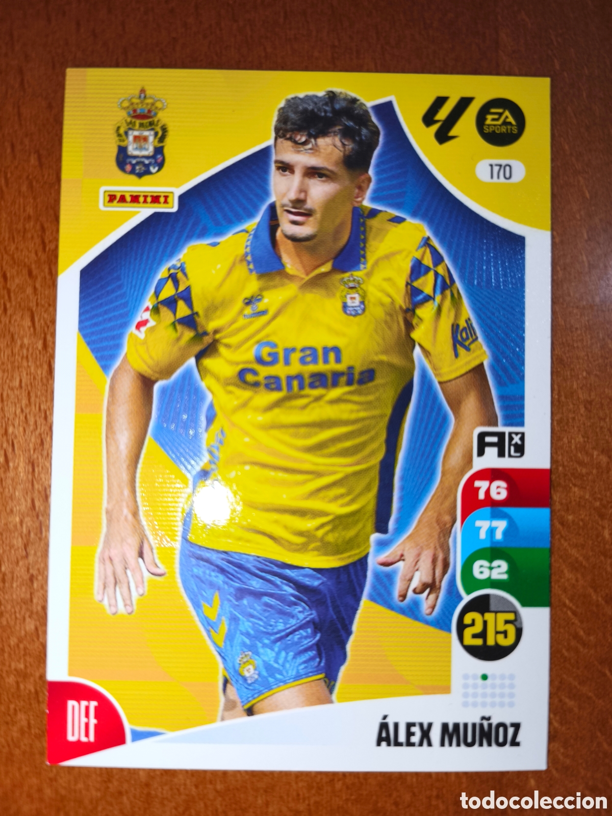 Figurine di Calcio: &Aacute;lex Mu&ntilde;oz n&deg;170 Adrenalyn XL 24/25 Las Palmas