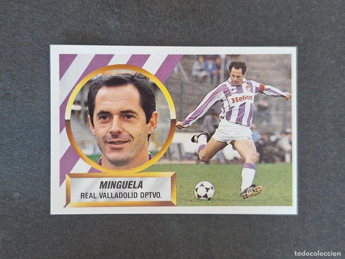 Figurine di Calcio: L5 MINGUELA REAL VALLADOLID LIGA ESTE 1988 1989 88 89 NUNCA PEGADO SIN PEGAR