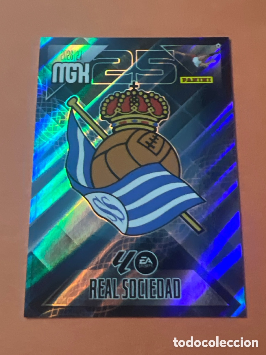 Cartes &agrave; collectionner de Football: C230. 307 ESCUDO REAL SOCIEDAD FICHAS ALBUM MEGACRACKS 2026 2027 MGK 26 27