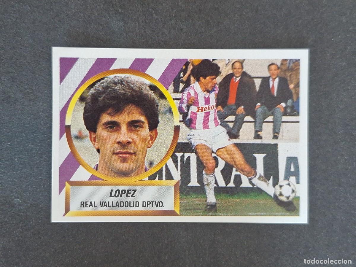 Cartes &agrave; collectionner de Football: L5 LOPEZ REAL VALLADOLID LIGA ESTE 1988 1989 88 89 NUNCA PEGADO SIN PEGAR