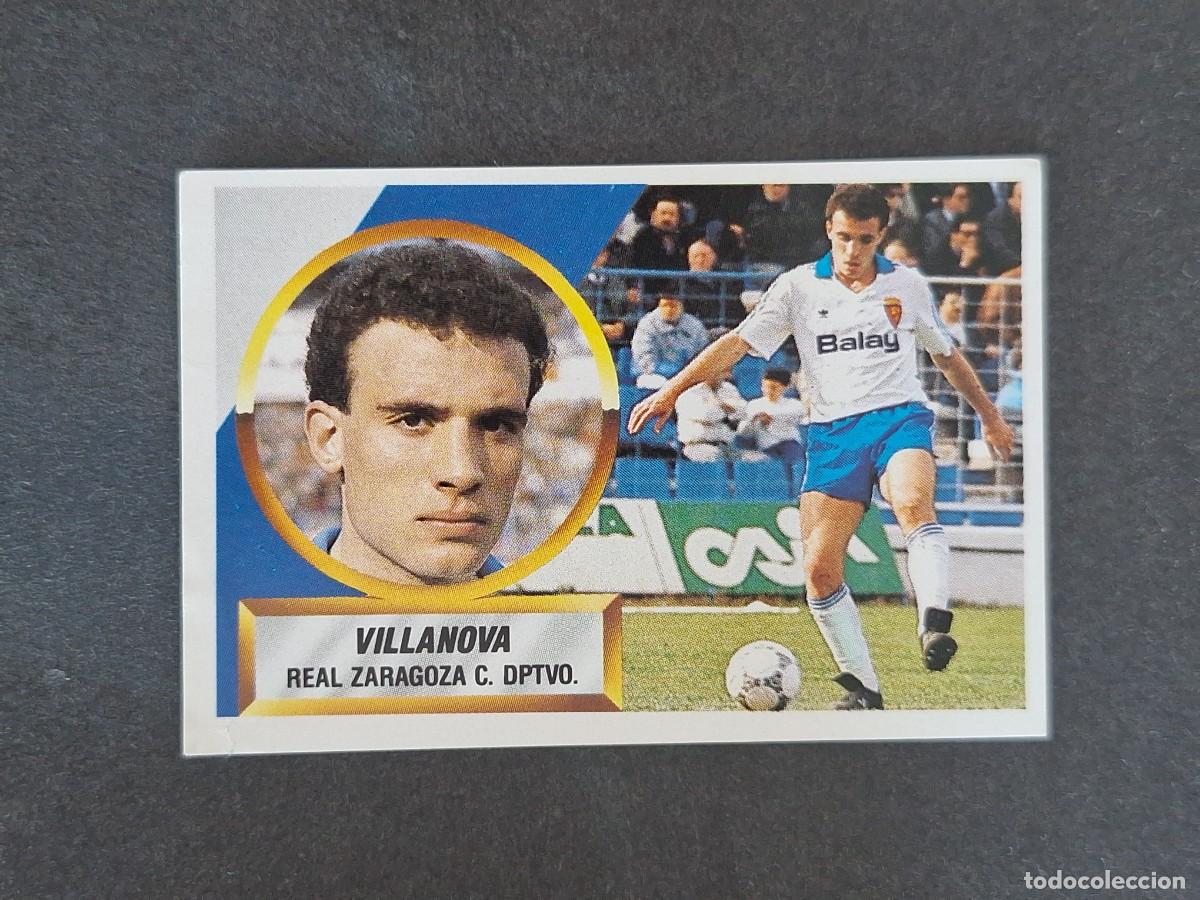 Cartes &agrave; collectionner de Football: L5 VILLANOVA REAL ZARAGOZA LIGA ESTE 1988 1989 88 89 NUNCA PEGADO SIN PEGAR
