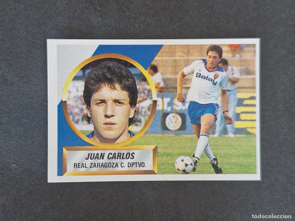 Figurine di Calcio: L5 JUAN CARLOS REAL ZARAGOZA LIGA ESTE 1988 1989 88 89 NUNCA PEGADO SIN PEGAR