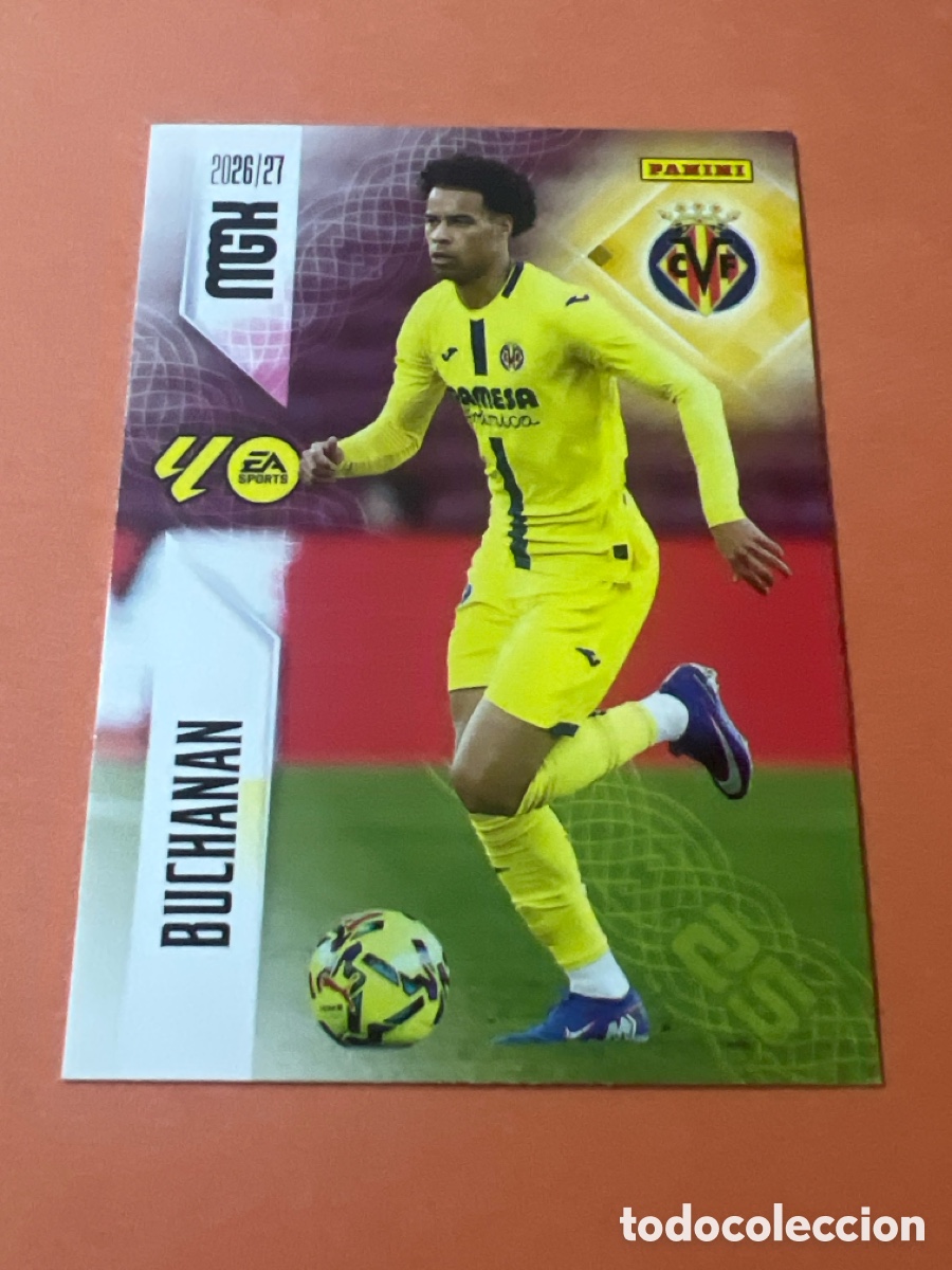 Cartes &agrave; collectionner de Football: C242. 374 BUCHANAN VILLARREAL CROMOS MEGACRACKS MGK LIGA FUTBOL PANINI 2026 2027 26 27