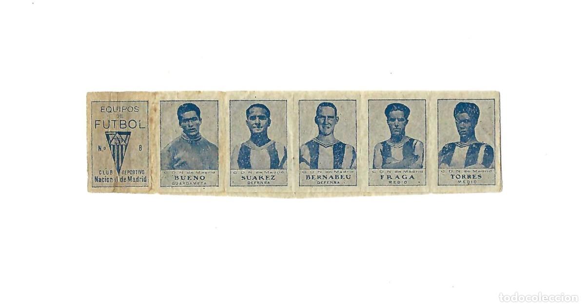 Football Stickers: CLUB DEPORTIVO NACIONAL DE MADRID. COLECCI&Oacute;N 11 CROMOS DE FUTBOLISTAS. A&Ntilde;OS 30 (MUY RARO)
