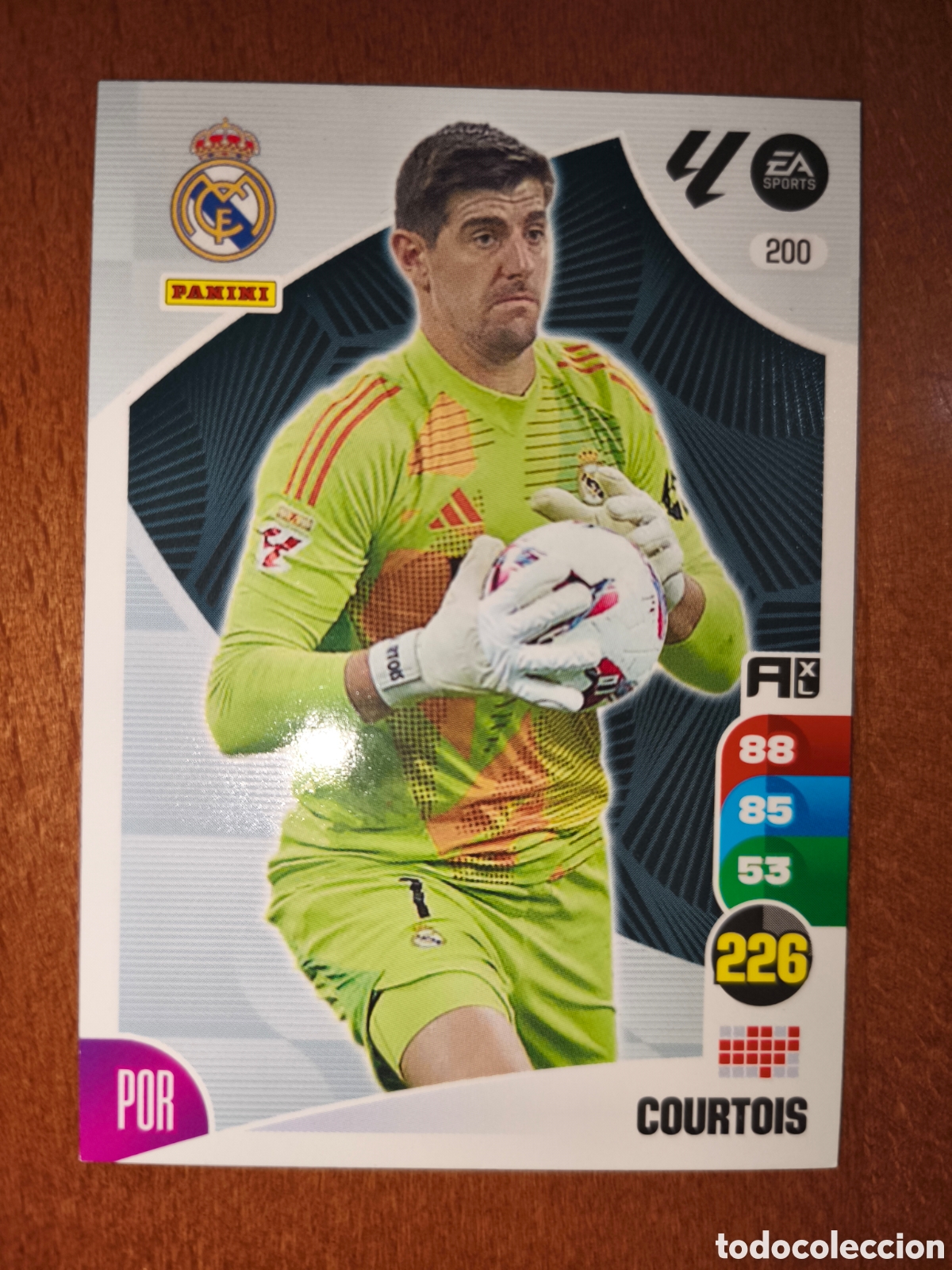 Football Stickers: Courtois n&deg;200 Adrenalyn XL 24/25 Real Madrid