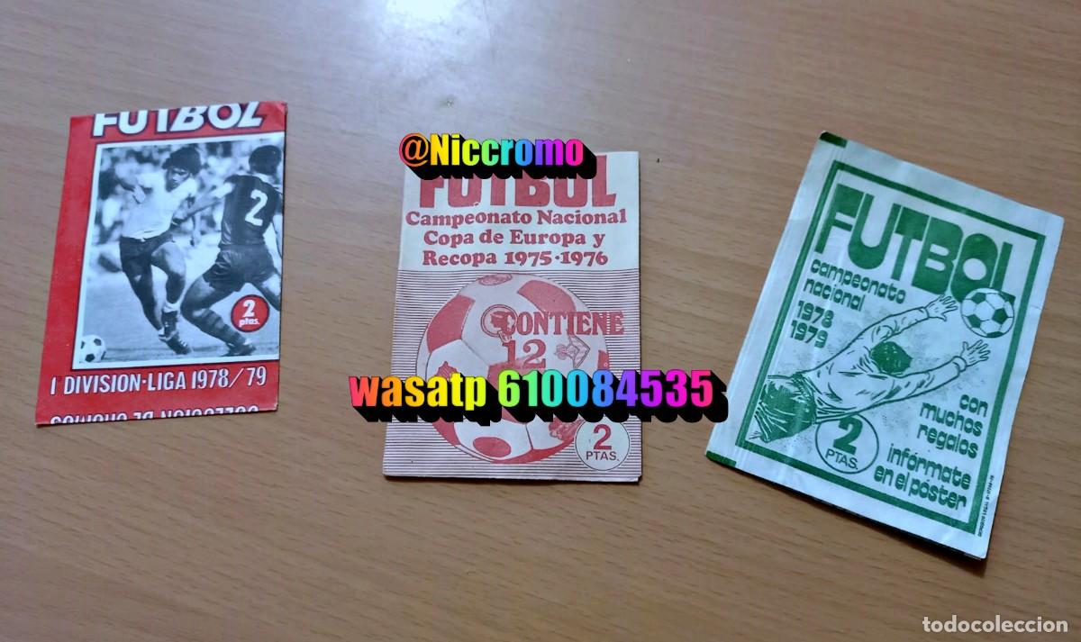 Football Stickers: ruiz romero 75-76 y 78-79 ed este 78-79 lote 3 sobres abiertos + en niccromo