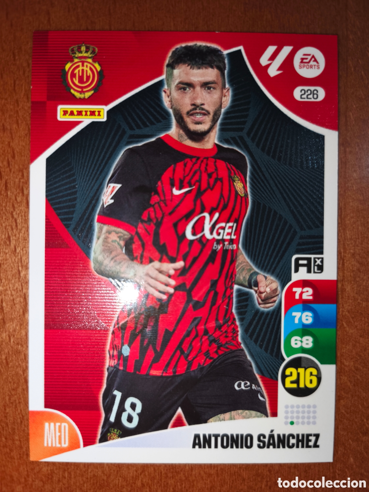 Cromos de Futebol: Antonio S&aacute;nchez n&deg;226 Adrenalyn XL 24/25 Real Mallorca