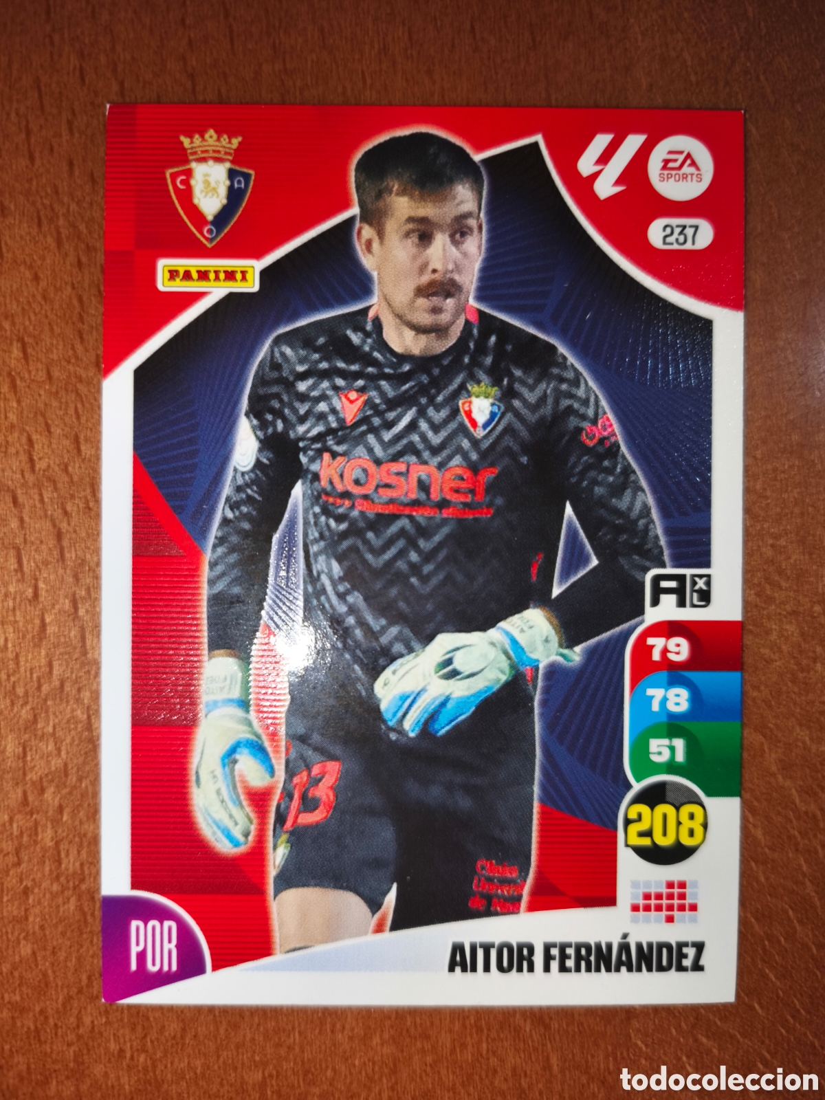 Cromos de Futebol: Aitor Fern&aacute;ndez n&deg;237 Adrenalyn XL 24/25 Osasuna