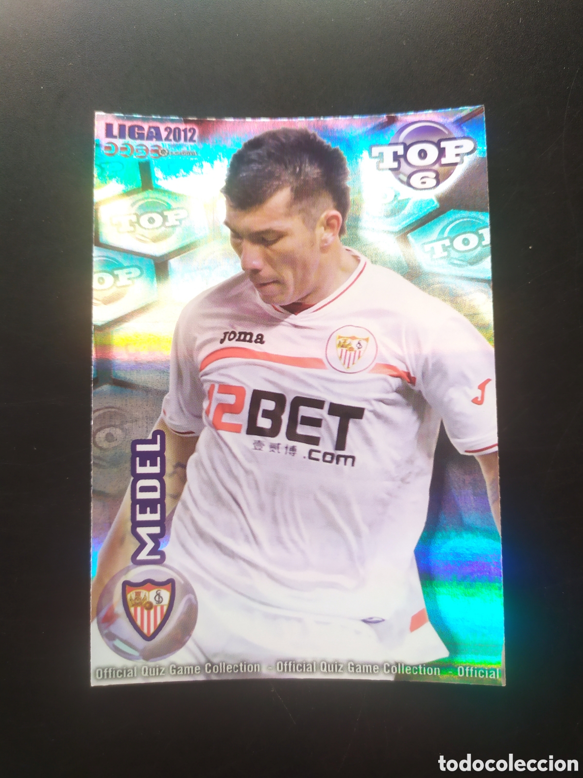 Cromos de Futebol: Mundicromo fichas Liga 2011 2012 11 12 Medel top brillo rayas n&deg; 590 Sevilla
