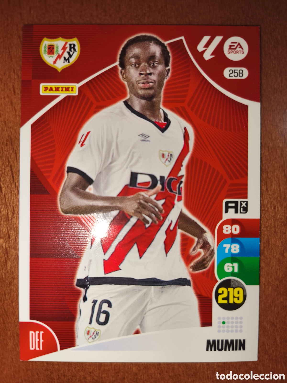 Cromos de Futebol: Mumin n&deg;258 Adrenalyn XL 24/25 Rayo Vallecano