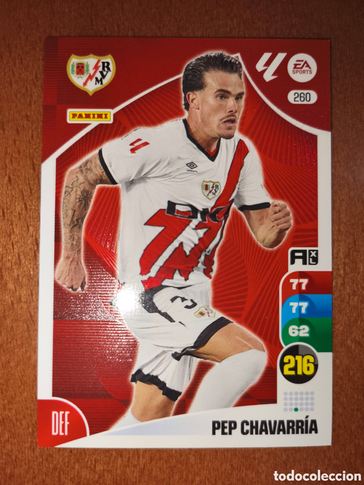 Cromos de Futebol: Pep Chavarr&iacute;a n&deg;260 Adrenalyn XL 24/25 Rayo Vallecano