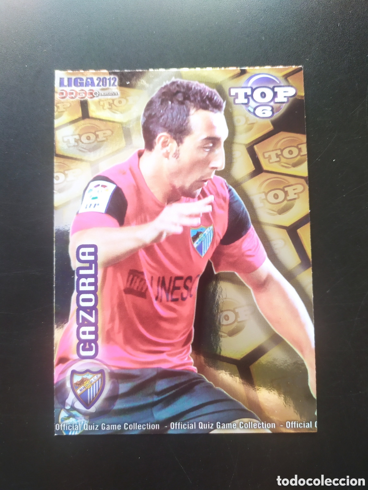Cromos de Futebol: Mundicromo fichas Liga 2011 2012 11 12 Cazorla top brillo dorado n&deg; 591 M&aacute;laga
