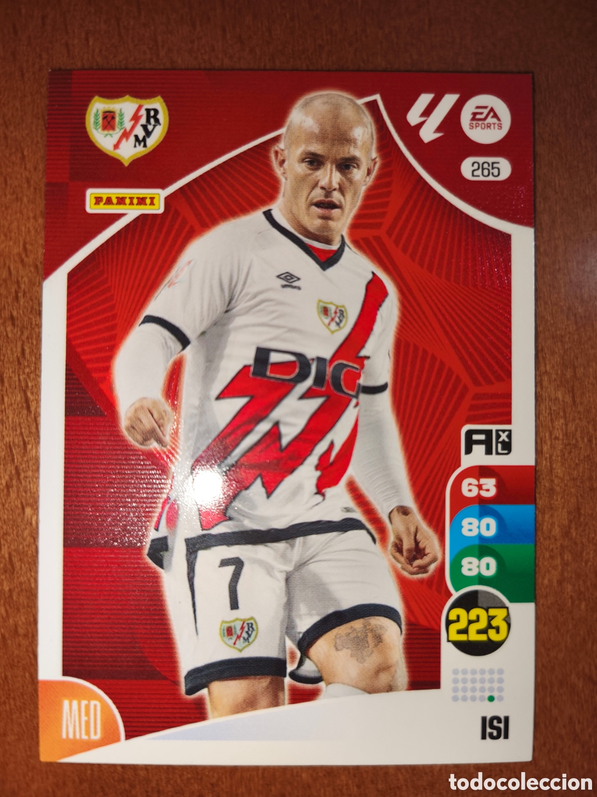 Football Stickers: Isi n&deg;265 Adrenalyn XL 24/25 Rayo Vallecano