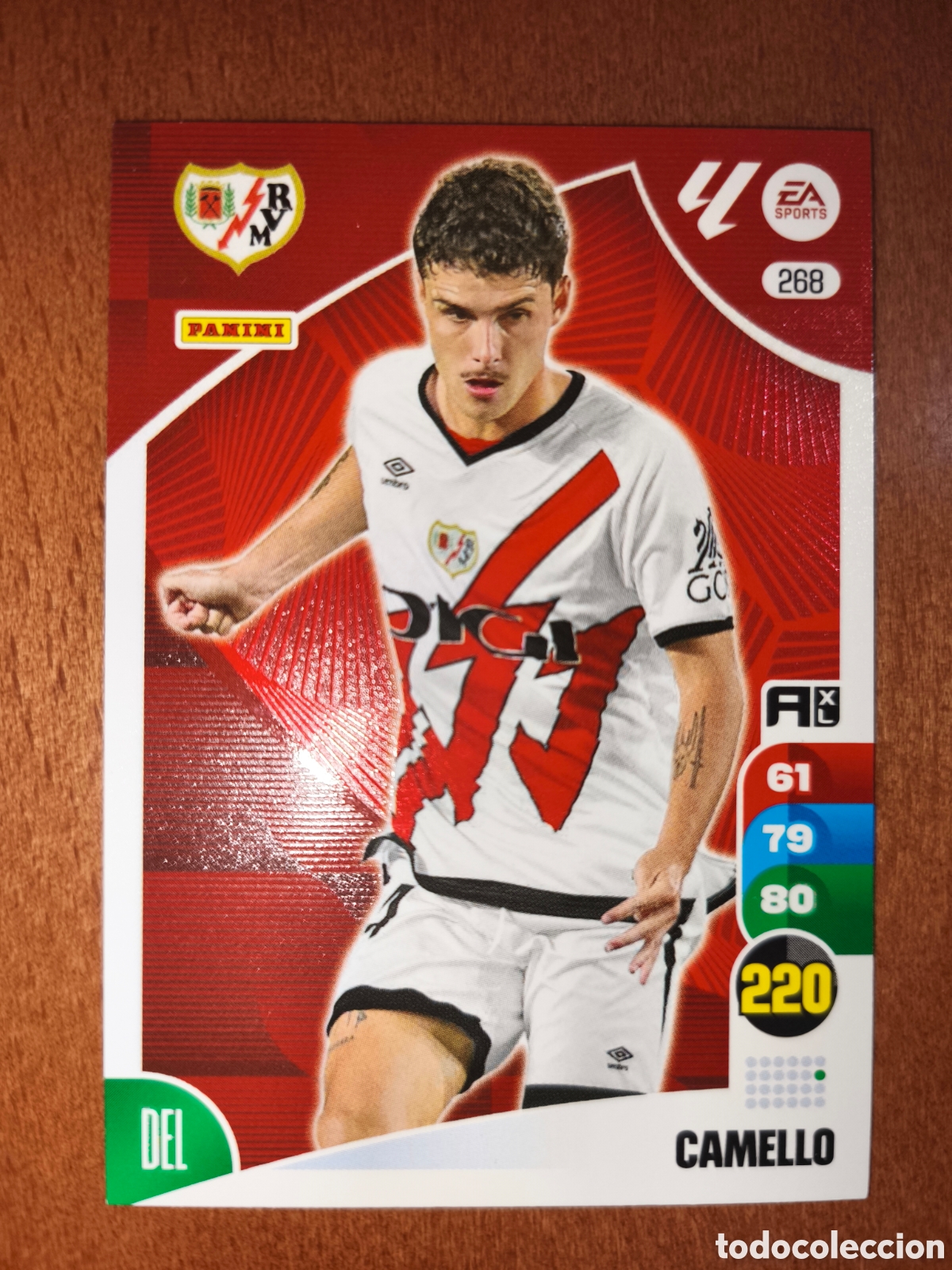 Football Stickers: Camello n&deg;268 Adrenalyn XL 24/25 Rayo Vallecano