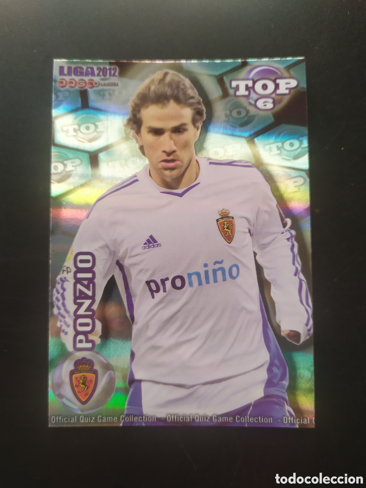 Football Stickers: Mundicromo fichas Liga 2011 2012 11 12 Ponzio top brillo rayas n&deg; 592 Real Zaragoza