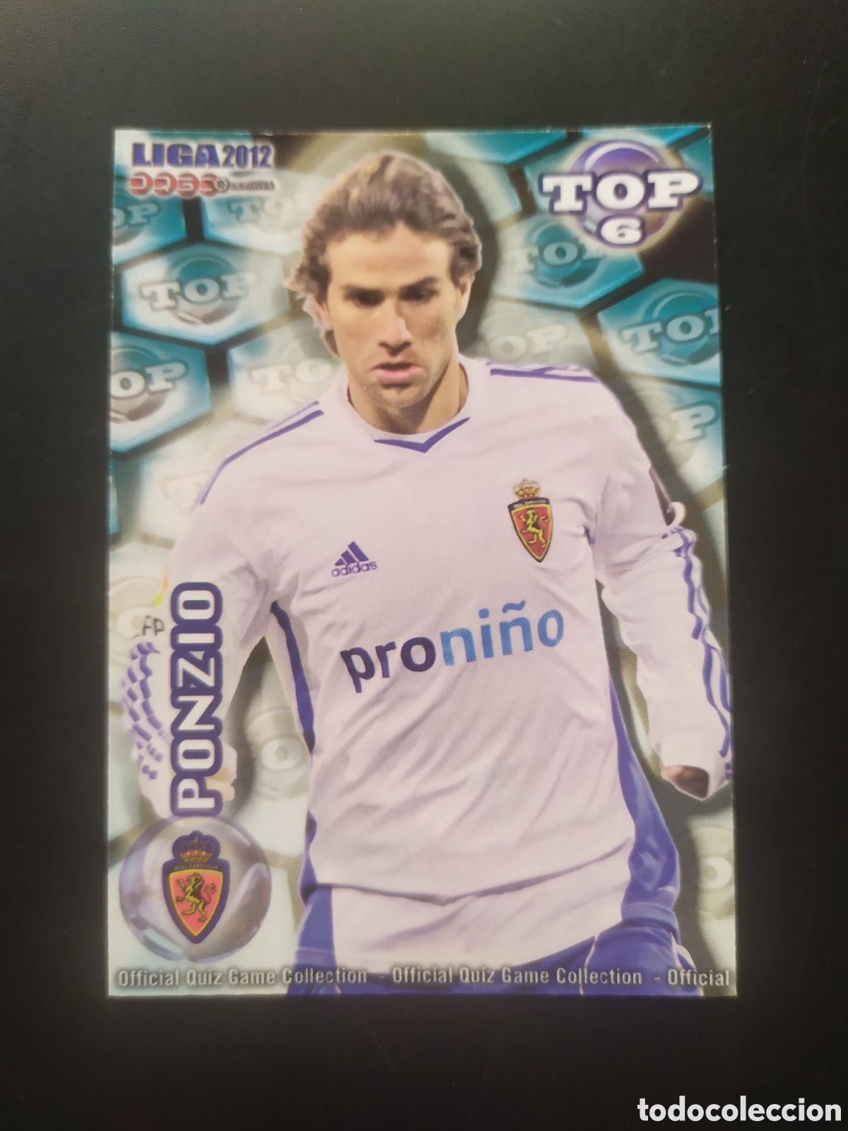 Football Stickers: Mundicromo fichas Liga 2011 2012 11 12 Ponzio top mate n&deg; 592 Real Zaragoza