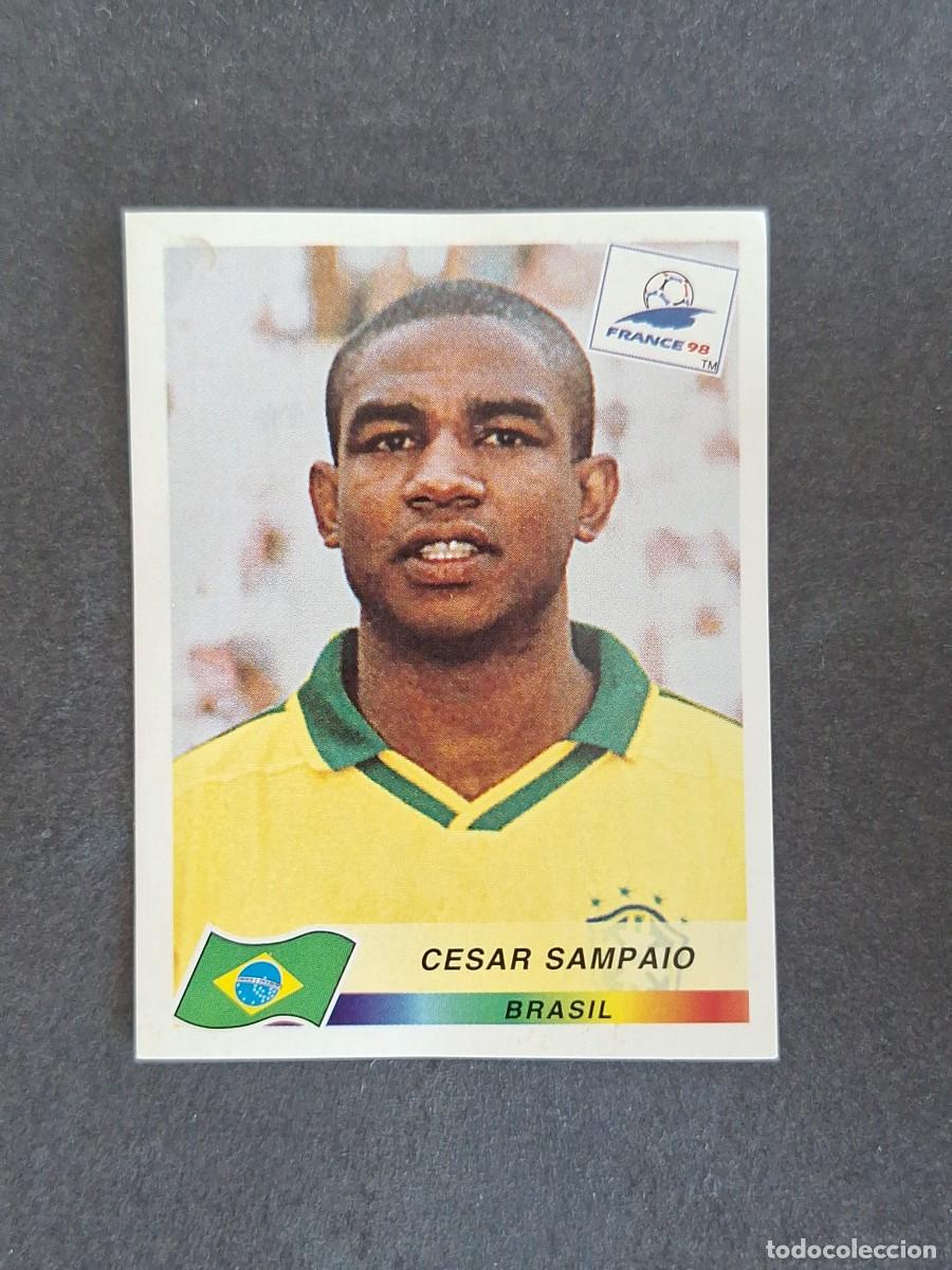 Cartes &agrave; collectionner de Football: L1 CESAR SAMPAIO SELECCION BRASIL 22 MUNDIAL FRANCIA 98 1998 PANINI NUNCA PEGADO SIN PEGAR