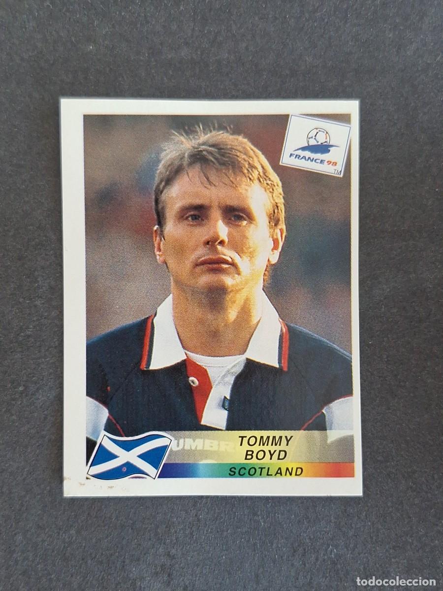 Cartes &agrave; collectionner de Football: L1 TOMMY BOYD SELECCION ESCOCIA 35 MUNDIAL FRANCIA 98 1998 PANINI NUNCA PEGADO SIN PEGAR