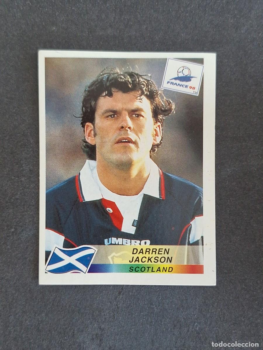 Cartes &agrave; collectionner de Football: L1 DARREN JACKSON SELECCION ESCOCIA 48 MUNDIAL FRANCIA 98 1998 PANINI NUNCA PEGADO SIN PEGAR