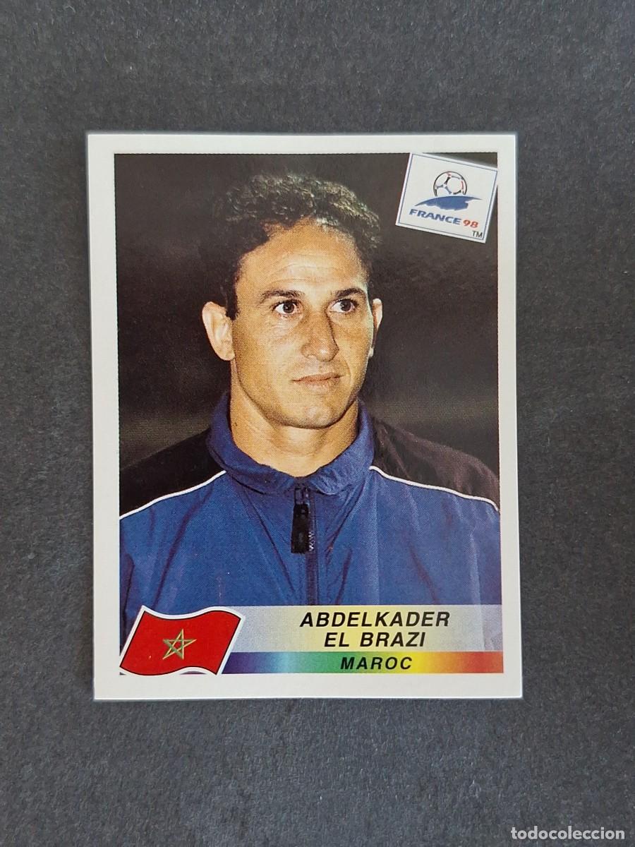 Figurine di Calcio: L1 ABDELKADER EL BRAZI SELECCION MARRUECOS 51 MUNDIAL FRANCIA 98 1998 PANINI NUNCA PEGADO SIN PEGAR