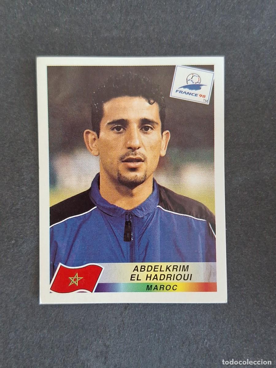 Figurine di Calcio: L1 ABDELKRIM EL HADRIOUI SELECCION MARRUECOS 53 MUNDIAL FRANCIA 98 PANINI NUNCA PEGADO SIN PEGAR