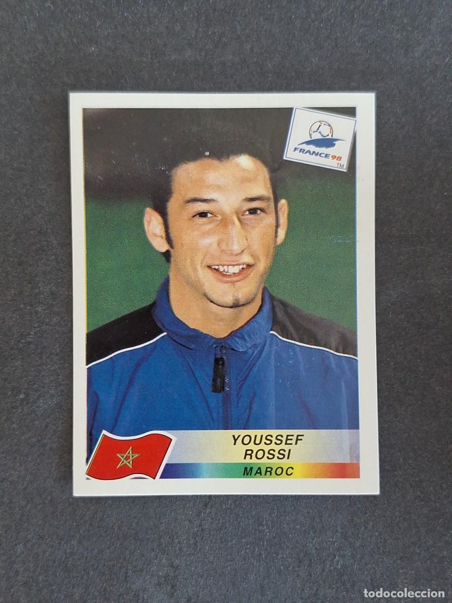 Figurine di Calcio: L1 YUOSSEF ROSSI SELECCION MARRUECOS 55 MUNDIAL FRANCIA 98 1998 PANINI NUNCA PEGADO SIN PEGAR