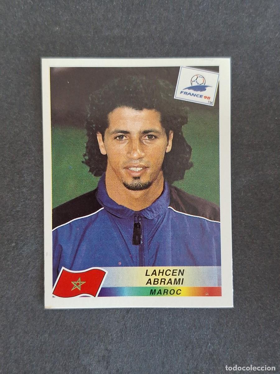 Figurine di Calcio: L1 LAHCEN ABRAMI SELECCION MARRUECOS 57 MUNDIAL FRANCIA 98 1998 PANINI NUNCA PEGADO SIN PEGAR