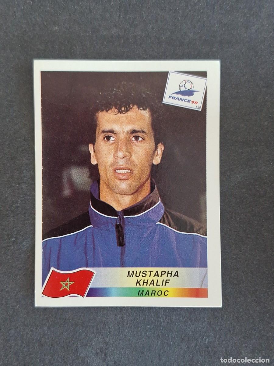 Cartes &agrave; collectionner de Football: L1 MUSTAPHA KHALIF SELECCION MARRUECOS 58 MUNDIAL FRANCIA 98 1998 PANINI NUNCA PEGADO SIN PEGAR