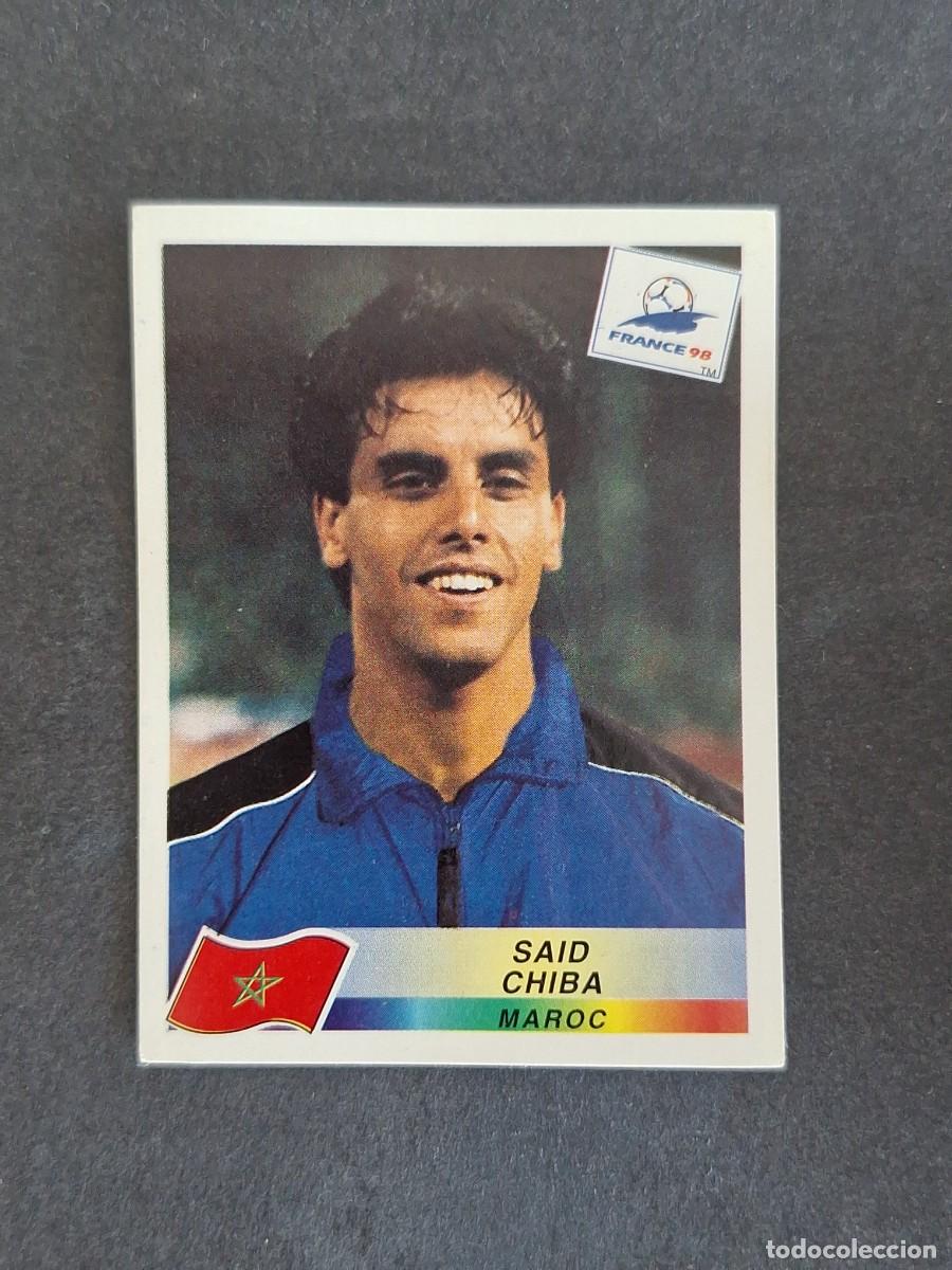 Cartes &agrave; collectionner de Football: L1 SAID CHIBA SELECCION MARRUECOS 64 MUNDIAL FRANCIA 98 1998 PANINI NUNCA PEGADO SIN PEGAR