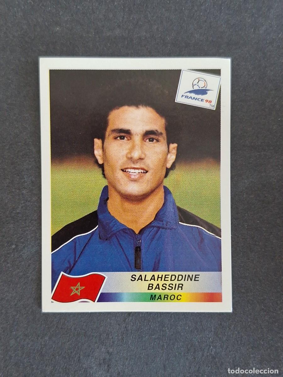 Figurine di Calcio: L1 SALAHEDDINE BASSIR SELECCION MARRUECOS 65 MUNDIAL FRANCIA 98 1998 PANINI NUNCA PEGADO SIN PEGAR
