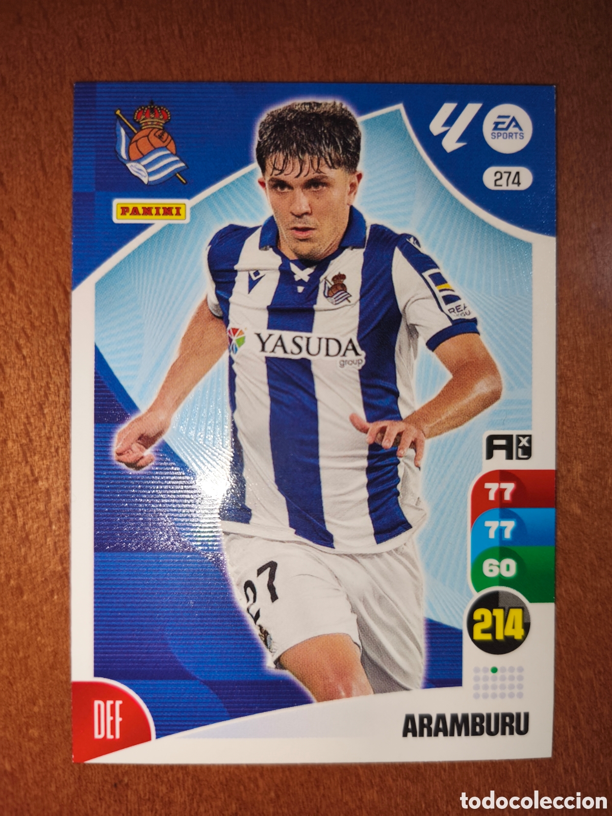 Cromos de f&uacute;tbol: Aramburu n&deg;274 Adrenalyn XL 24/25 Real Sociedad