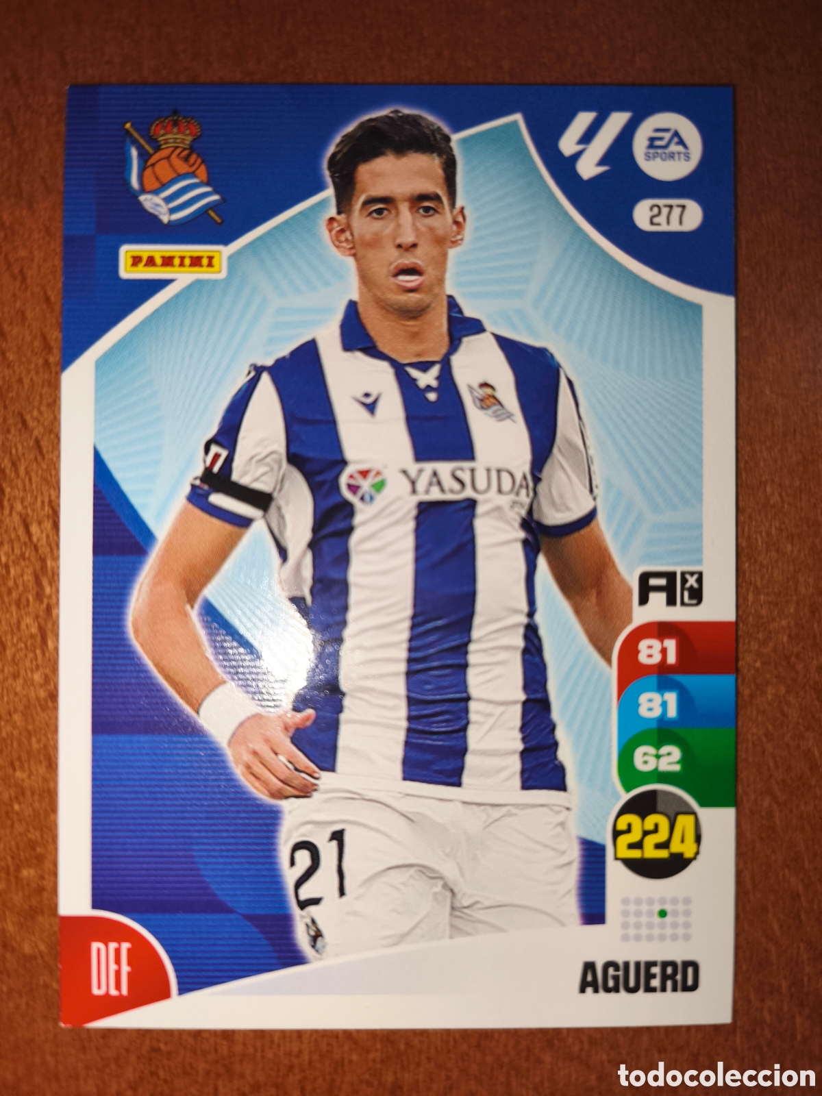 Cromos de f&uacute;tbol: Aguerd n&deg;277 Adrenalyn XL 24/25 Real Sociedad