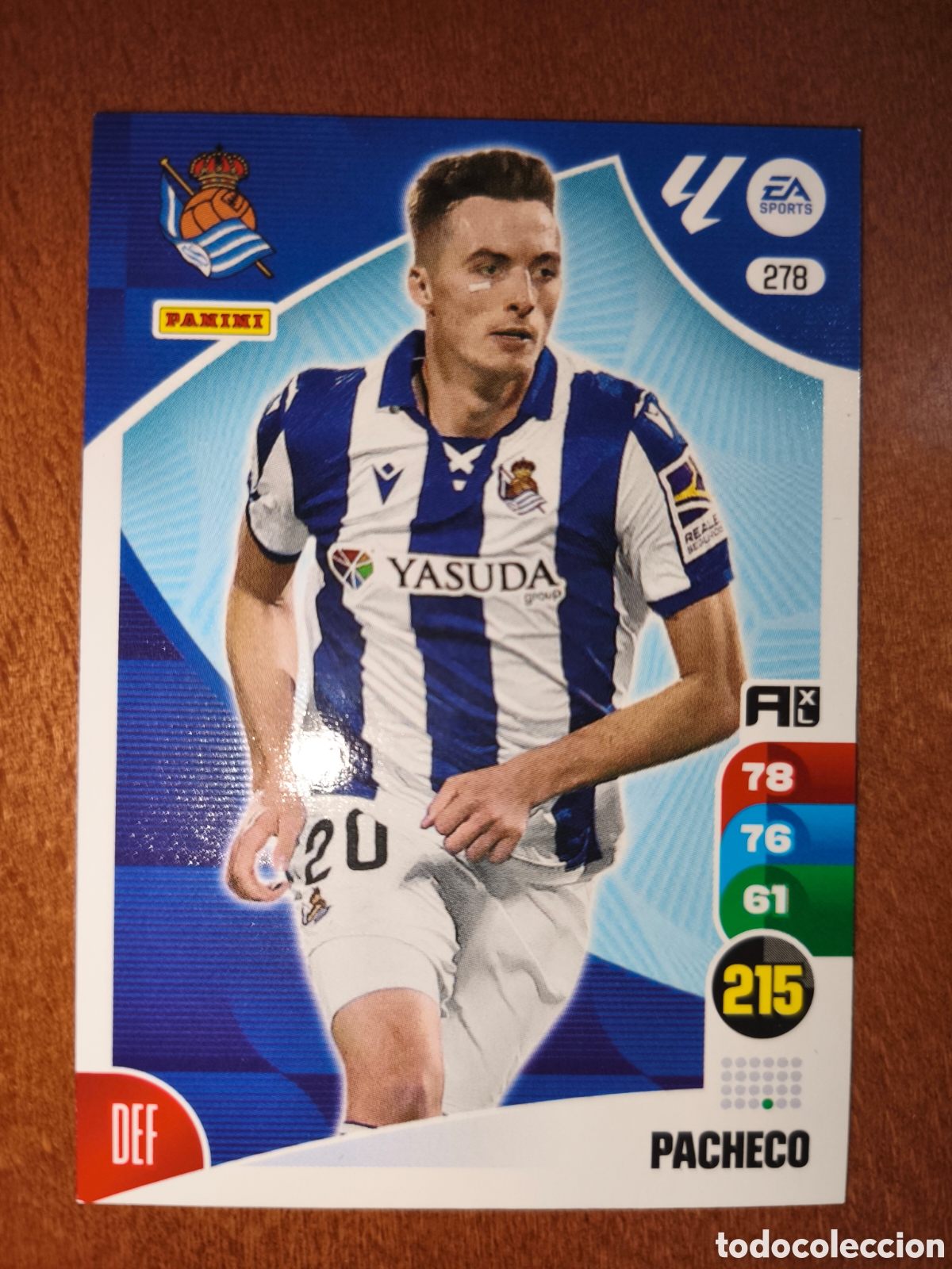 Cromos de f&uacute;tbol: Pacheco n&deg;278 Adrenalyn XL 24/25 Real Sociedad