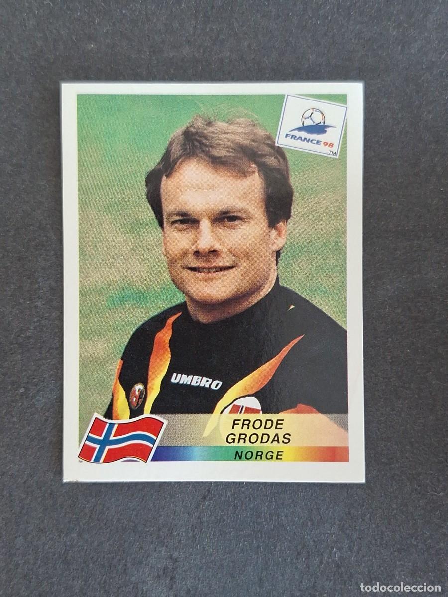 Cartes &agrave; collectionner de Football: L1 FRODE GRODAS SELECCION NORUEGA 69 MUNDIAL FRANCIA 98 1998 PANINI NUNCA PEGADO SIN PEGAR